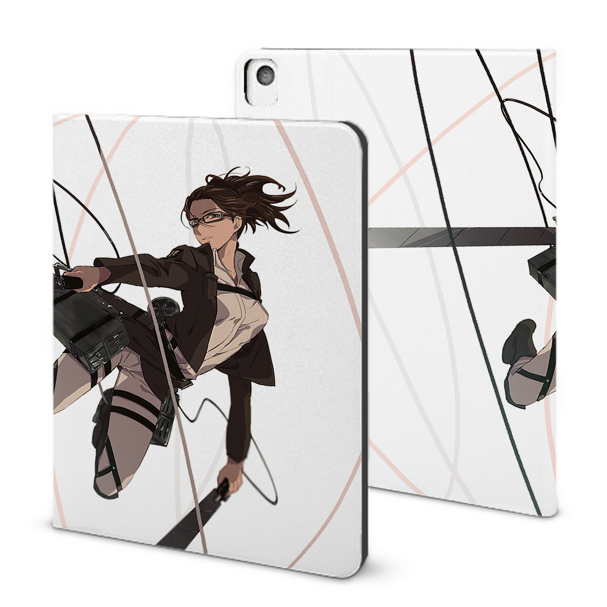 （画像用） 進撃の巨人 Attack on Titan IPadケース ペンホルダー付き ブックスタイルデザイン